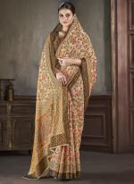 Silk Multi Color Traditional Wear Printed Saree